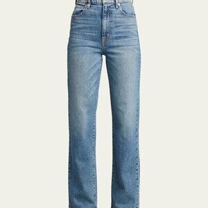 SLVRLAKE London High-Rise Straight-Leg Jeans Sz 29